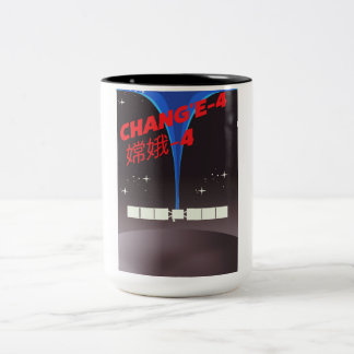 Chang'e-4 China space Art. Two-Tone Coffee Mug
