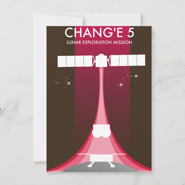 Chang'e 5 Lunar Exploration Mission Invitation (Back)