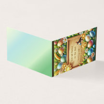 change able Folded Card Easter theme
