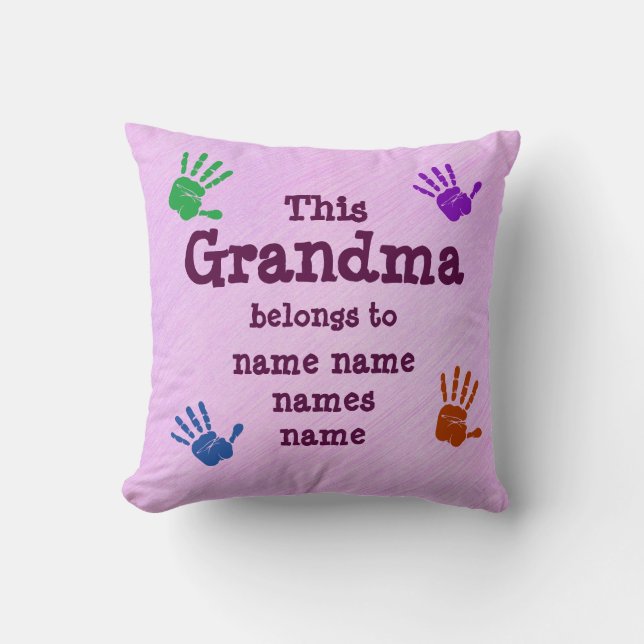 Change ALL Names - This Grandma belongs to Cushion (Front)