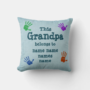 Change ALL Names - This Grandpa belongs to Cushion