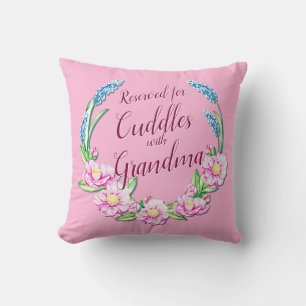Change ALL Text Add Name Reserved Cuddles Grandma  Cushion