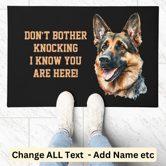 Change ALL Text, Don't Knock, I Know You Are Here  Doormat (Creator Uploaded)