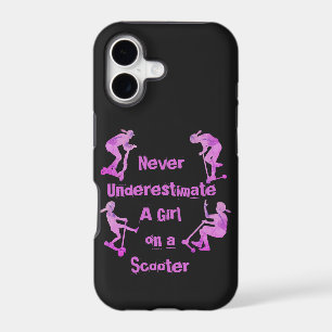 Change ALL Text Never Underestimate Girl Scooter  