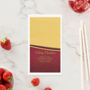 Change ALL Text Organisation Christmas Paper Dinne Napkin
