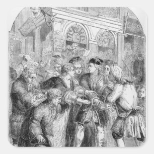 Change Alley Square Sticker