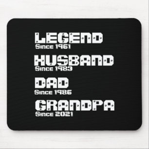 Change Any Detail Legend Husband Dad Grandpa  Mouse Mat