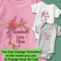 Change Any Text Grandmother Loves Grandchild Boho