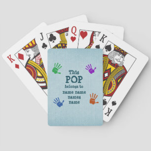 Change ANY Text - This Pop Belongs to..Grandfather Playing Cards