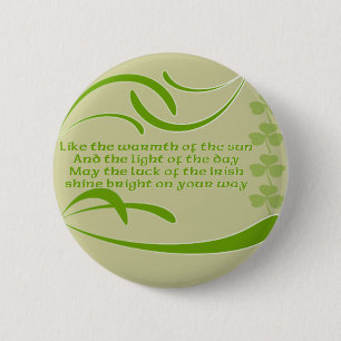 Change background colour-Irish Blessing 6 Cm Round Badge