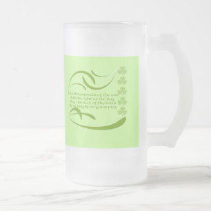 Change background colour-Irish Blessing Frosted Glass Beer Mug
