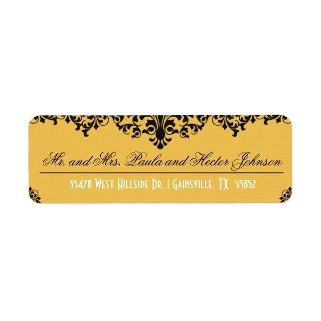 Change Background Colour Return Address Label (Front)