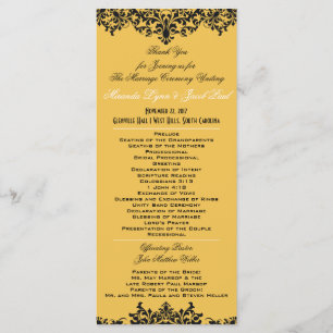 Change Background Colour Wedding Program Programme
