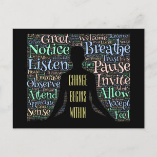 Change Begins postcard