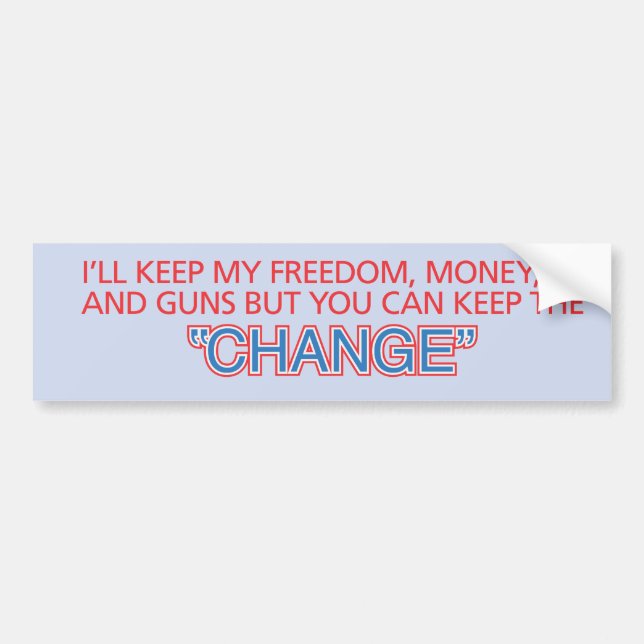 Change Bumper Sticker (Front)