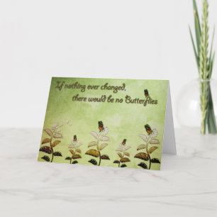 Change Butterfly Quote Card