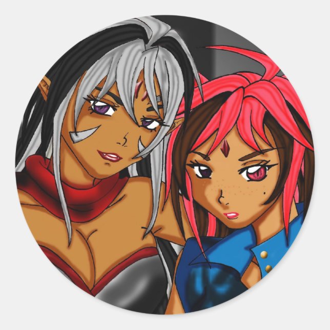 change classic round sticker (Front)