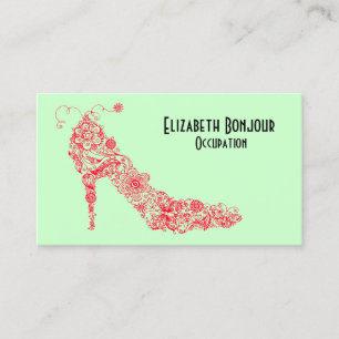 CHANGE COLOR Chic Shoe ~ Business Card