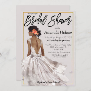 CHANGE COLOR - Fashion Bridal Shower Invitation
