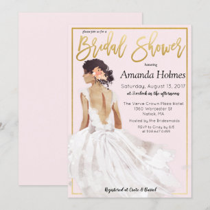 CHANGE COLOR - Fashion Bridal Shower Invitation
