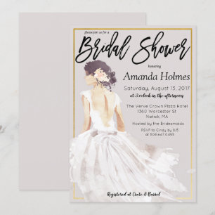 CHANGE COLOR - Fashion Bridal Shower Invitation