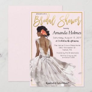 CHANGE COLOR - Fashion Bridal Shower Invitation