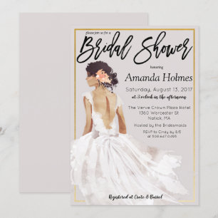 CHANGE COLOR - Fashion Bridal Shower Invitation