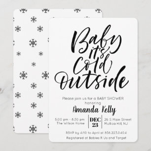 CHANGE COLOR - Modern Baby Shower Invitation