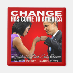 Change - Fist Bump Magnet (red)