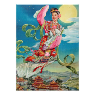 Chang'e Flying to the Moon Photo Print