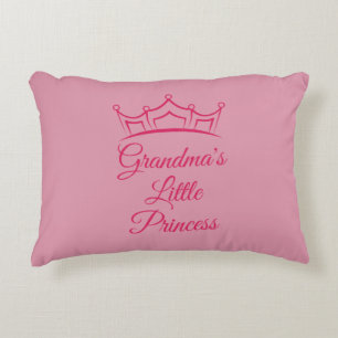 Change Grandmother Name Grandma's Little Princess Decorative Cushion