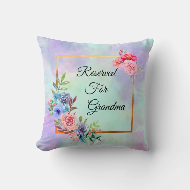 Change Grandmother Name Text Reserved for Grandma Cushion (Front)