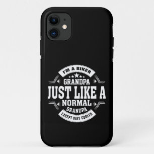 Change Grandpa Name, & some text Biker Grandfather iPhone 11 Case