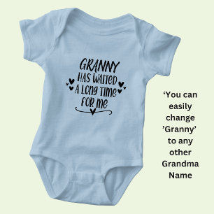 Change Granny Name has waited a long time for me Baby Bodysuit