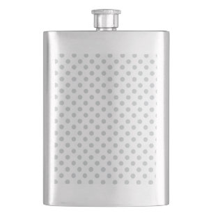 Change Grey Polka Dots Any Colour Click Customise Hip Flask