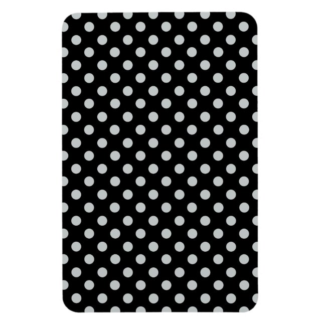 Change Grey Polka Dots Any Colour Click Customise Magnet (Vertical)