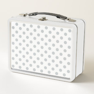 Change Grey Polka Dots Any Colour Click Customise Metal Lunch Box