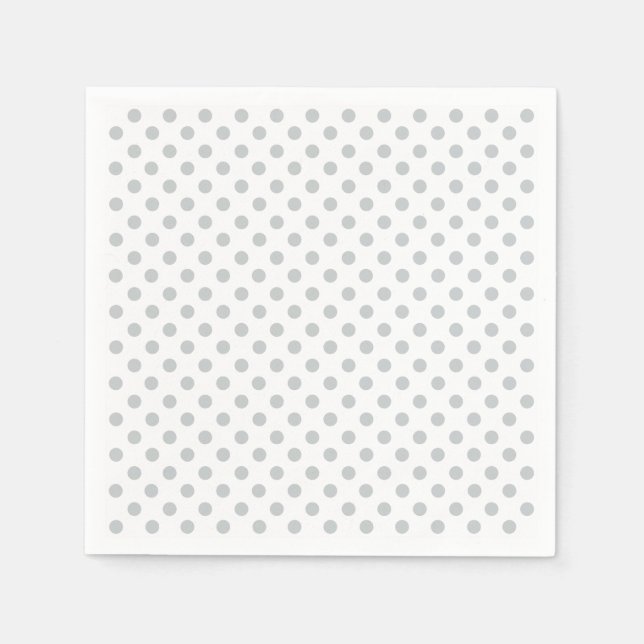 Change Grey Polka Dots Any Colour Click Customise Napkin (Front)