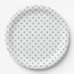 Change Grey Polka Dots Any Colour Click Customise Paper Plate