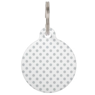 Change Grey Polka Dots Any Colour Click Customise Pet Tag