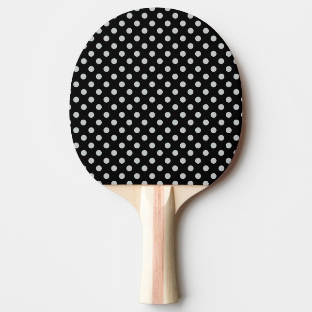 Change Grey Polka Dots Any Colour Click Customise Ping Pong Paddle (Front)