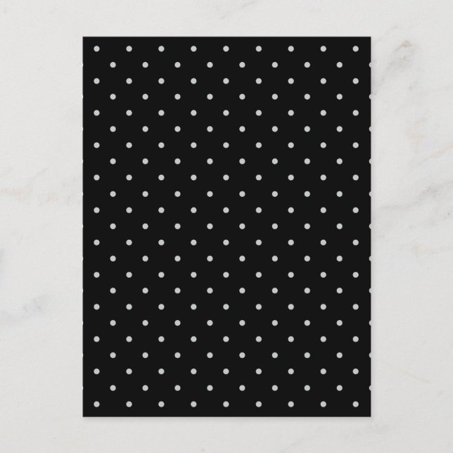 Change Grey Polka Dots Any Colour Click Customise Postcard (Front)