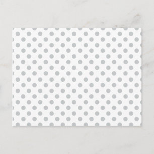 Change Grey Polka Dots Any Colour Click Customise Postcard