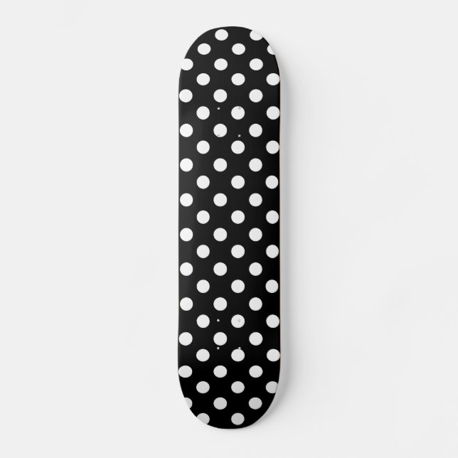 Change Grey Polka Dots Any Colour Click Customise Skateboard (Front)