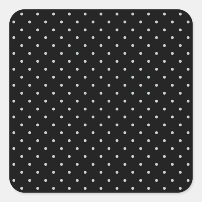 Change Grey Polka Dots Any Colour Click Customise Square Sticker (Front)