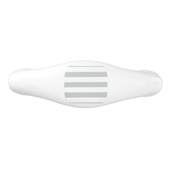 Change Grey Stripes to  Any Colour Click Customise Ceramic Drawer Pull (Front)