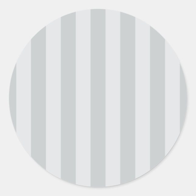 Change Grey Stripes to  Any Colour Click Customise Classic Round Sticker (Front)