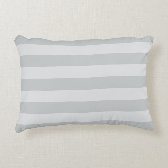 Change Grey Stripes to  Any Colour Click Customise Decorative Cushion (Front)