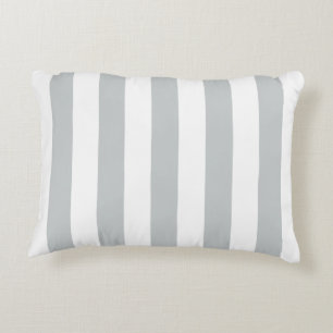 Change Grey Stripes to  Any Colour Click Customise Decorative Cushion