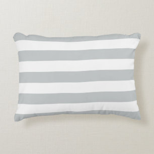 Change Grey Stripes to  Any Colour Click Customise Decorative Cushion